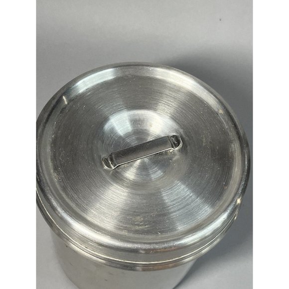 Vintage WW2 Polar Ware MD USN Stainless Steel 7" Medical Canister w/ Lid - Picture 4 of 10